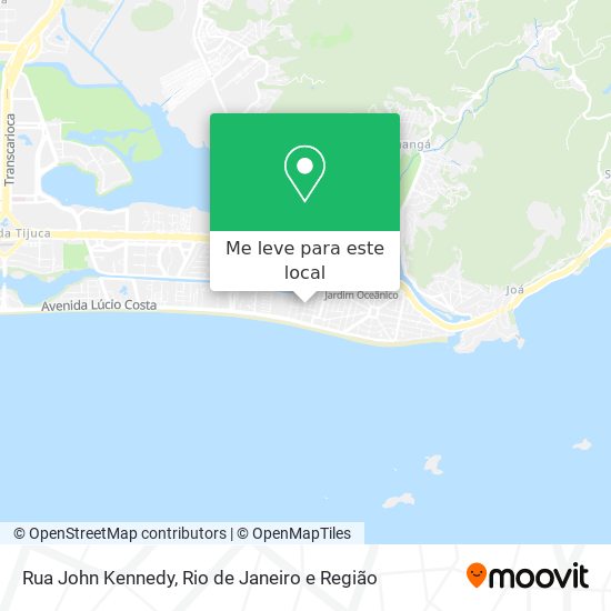 Rua John Kennedy mapa