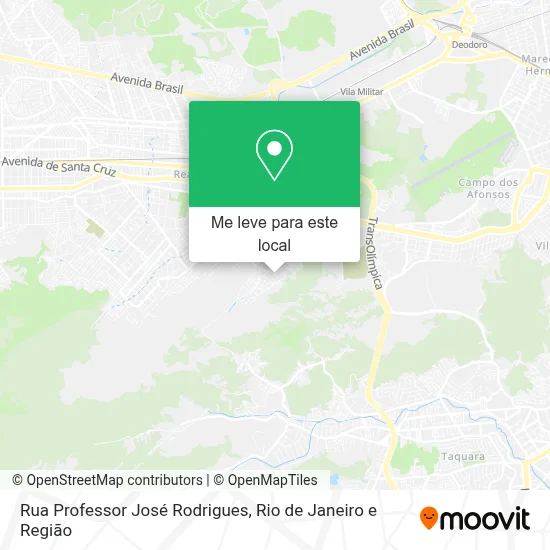 Rua Professor José Rodrigues mapa