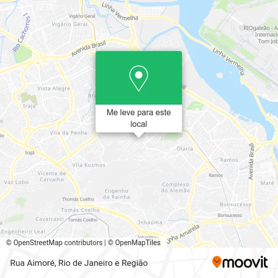 Rua Aimoré mapa