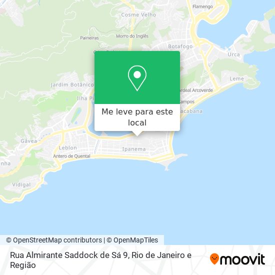 Rua Almirante Saddock de Sá 9 mapa