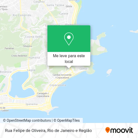Rua Felipe de Oliveira mapa