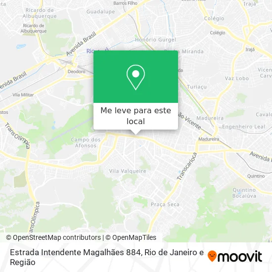 Estrada Intendente Magalhães 884 mapa