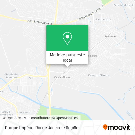 Parque Império mapa