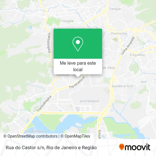 Rua do Castor s/n mapa