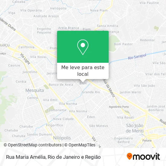 Rua Maria Amélia mapa