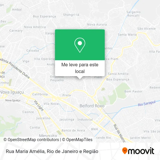Rua Maria Amélia mapa