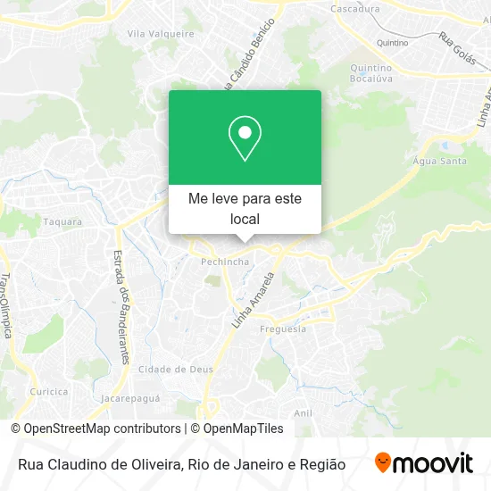Rua Claudino de Oliveira mapa