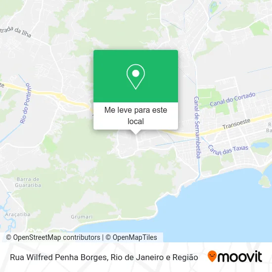 Rua Wilfred Penha Borges mapa