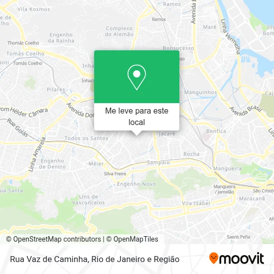 Rua Vaz de Caminha mapa