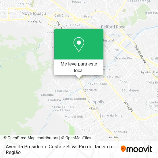 Avenida Presidente Costa e Silva mapa