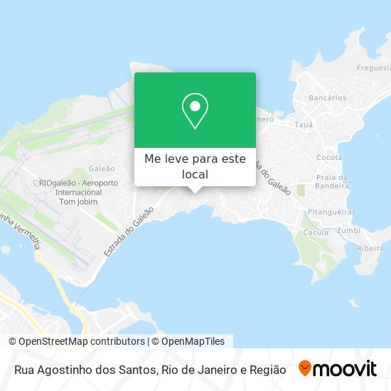 Rua Agostinho dos Santos mapa