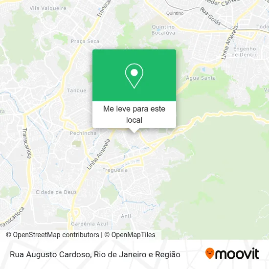 Rua Augusto Cardoso mapa