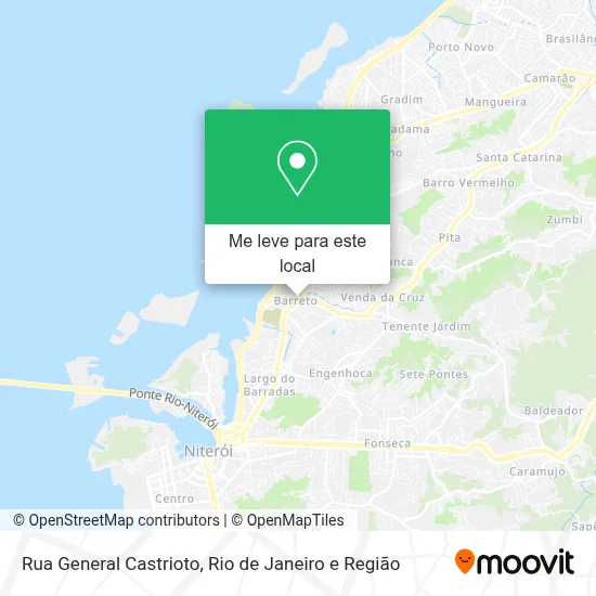 Rua General Castrioto mapa