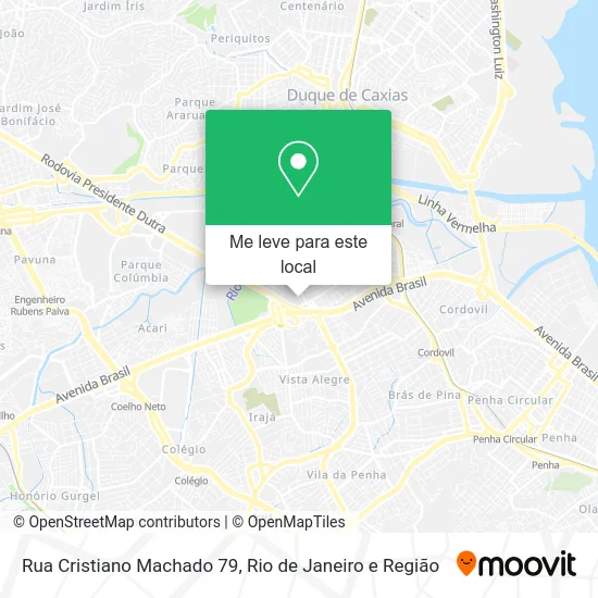 Rua Cristiano Machado 79 mapa