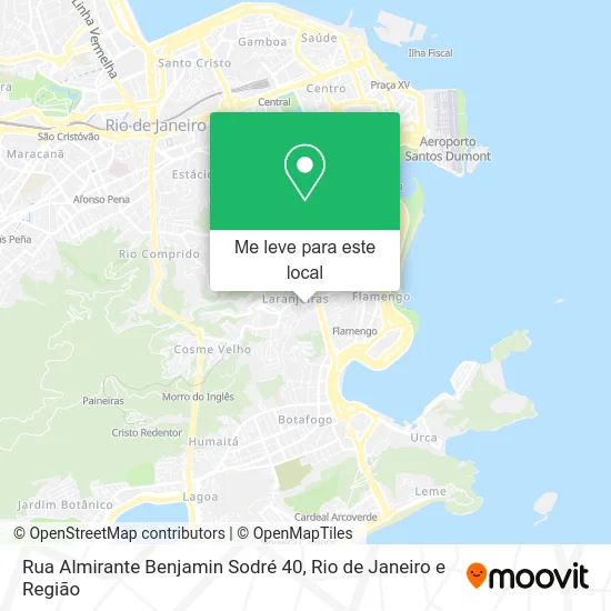Rua Almirante Benjamin Sodré 40 mapa