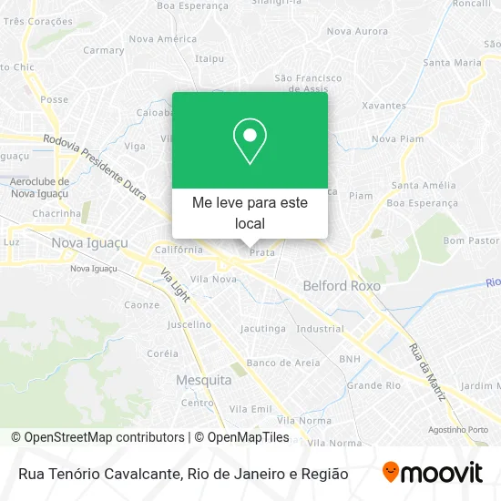 Rua Tenório Cavalcante mapa