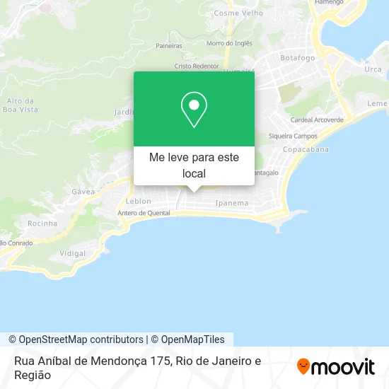 Rua Aníbal de Mendonça 175 mapa