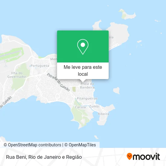 Rua Beni mapa