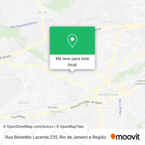 Rua Benedito Lacerda 235 mapa