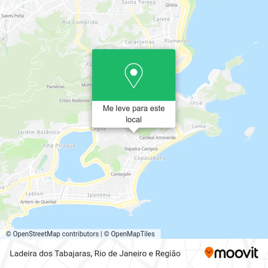 Ladeira dos Tabajaras mapa