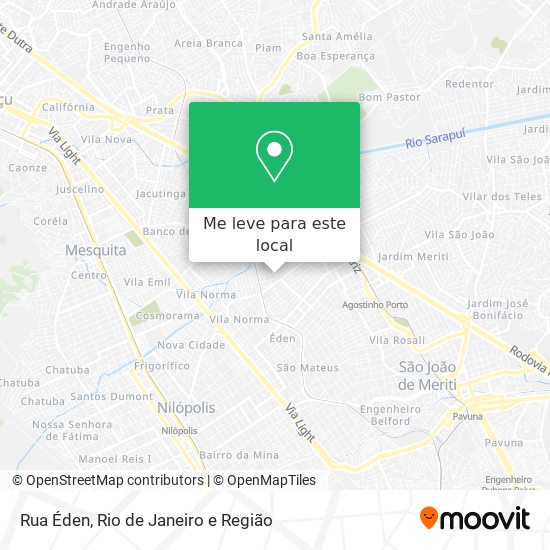Rua Éden mapa