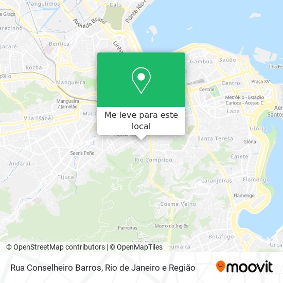 Rua Conselheiro Barros mapa