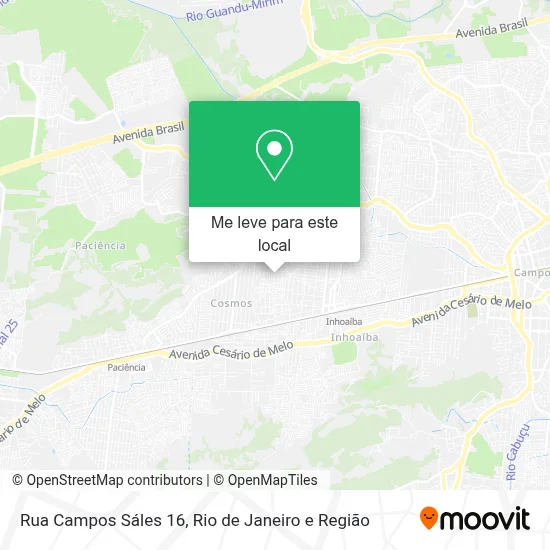 Rua Campos Sáles 16 mapa