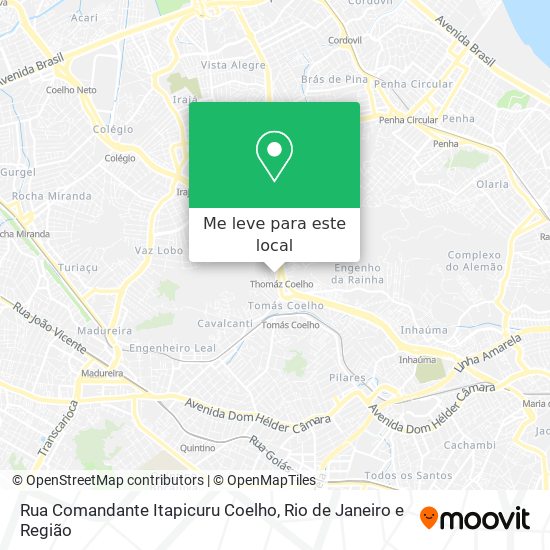 Rua Comandante Itapicuru Coelho mapa
