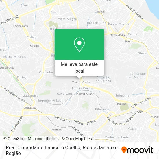 Rua Comandante Itapicuru Coelho mapa