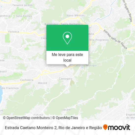 Estrada Caetano Monteiro 2 mapa