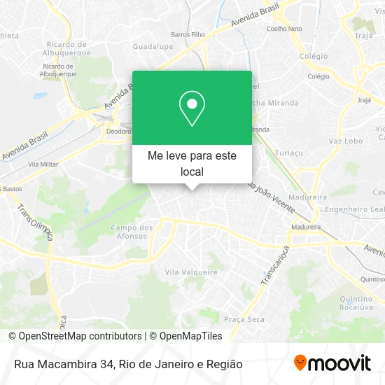 Rua Macambira 34 mapa