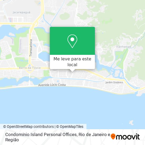 Condomínio Island Personal Offices mapa