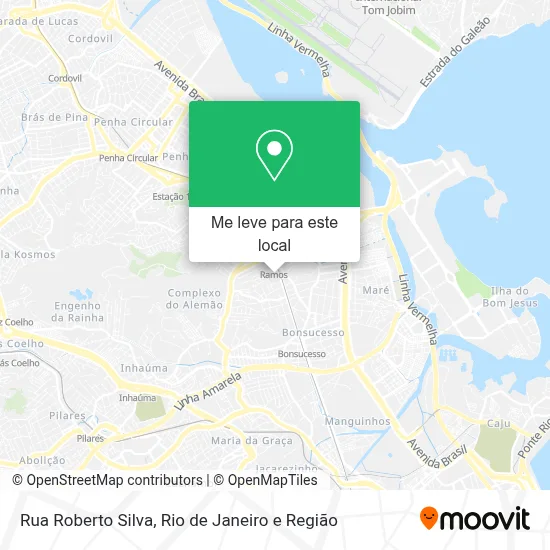Rua Roberto Silva mapa