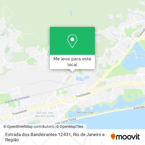 Estrada dos Bandeirantes 12431 mapa