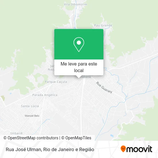 Rua José Ulman mapa