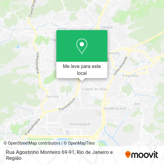 Rua Agostinho Monteiro 69-91 mapa