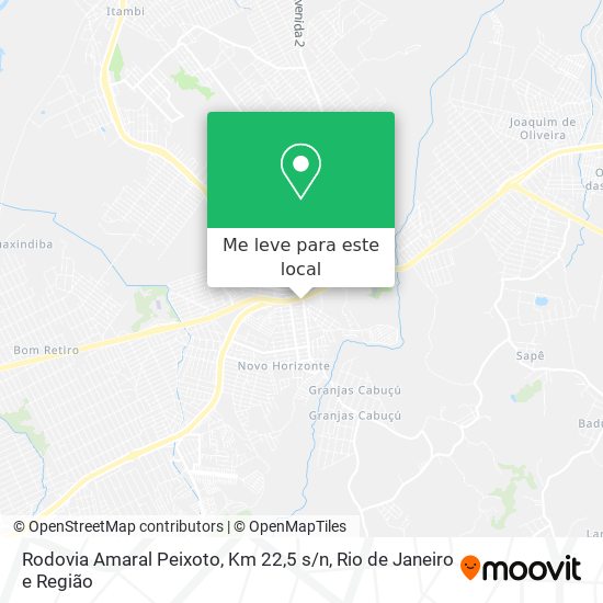 Rodovia Amaral Peixoto, Km 22,5 s / n mapa
