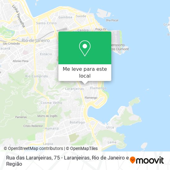 Rua das Laranjeiras, 75 - Laranjeiras mapa