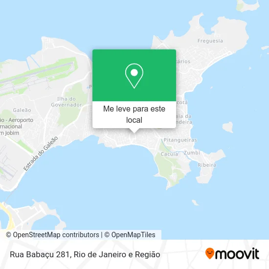 Rua Babaçu 281 mapa