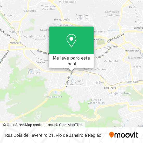 Rua Dois de Fevereiro 21 mapa