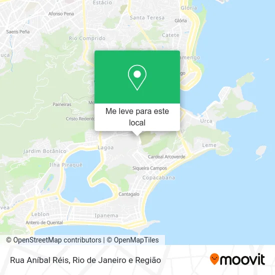 Rua Aníbal Réis mapa