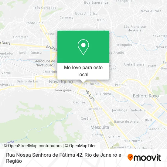Rua Nossa Senhora de Fátima 42 mapa