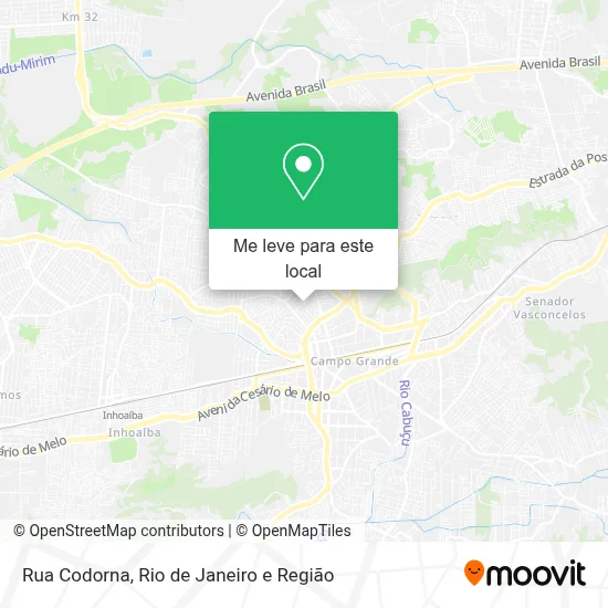 Rua Codorna mapa