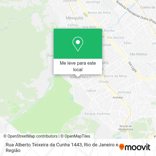 Rua Alberto Teixeira da Cunha 1443 mapa