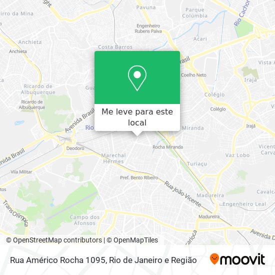 Rua Américo Rocha 1095 mapa