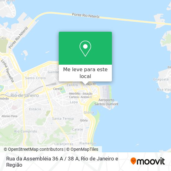 Rua da Assembléia 36 A / 38 A mapa