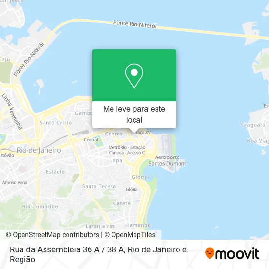 Rua da Assembléia 36 A / 38 A mapa
