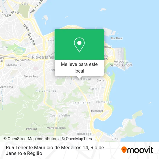 Rua Tenente Maurício de Medeiros 14 mapa