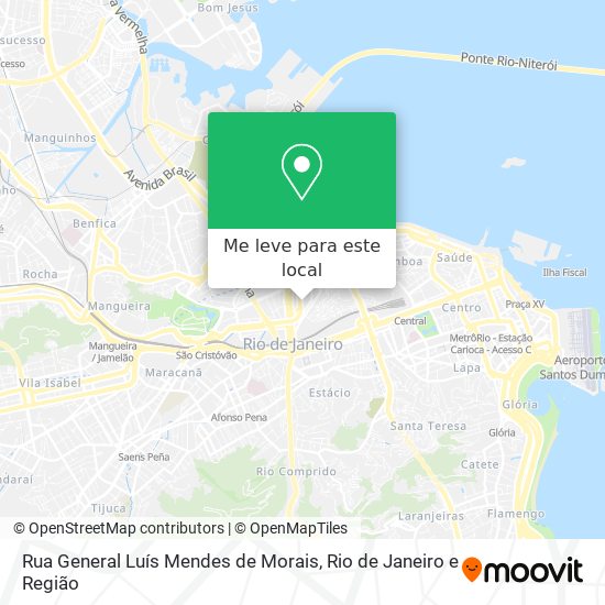 Rua General Luís Mendes de Morais mapa