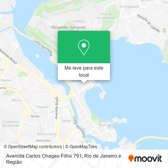 Avenida Carlos Chagas Filho 791 mapa